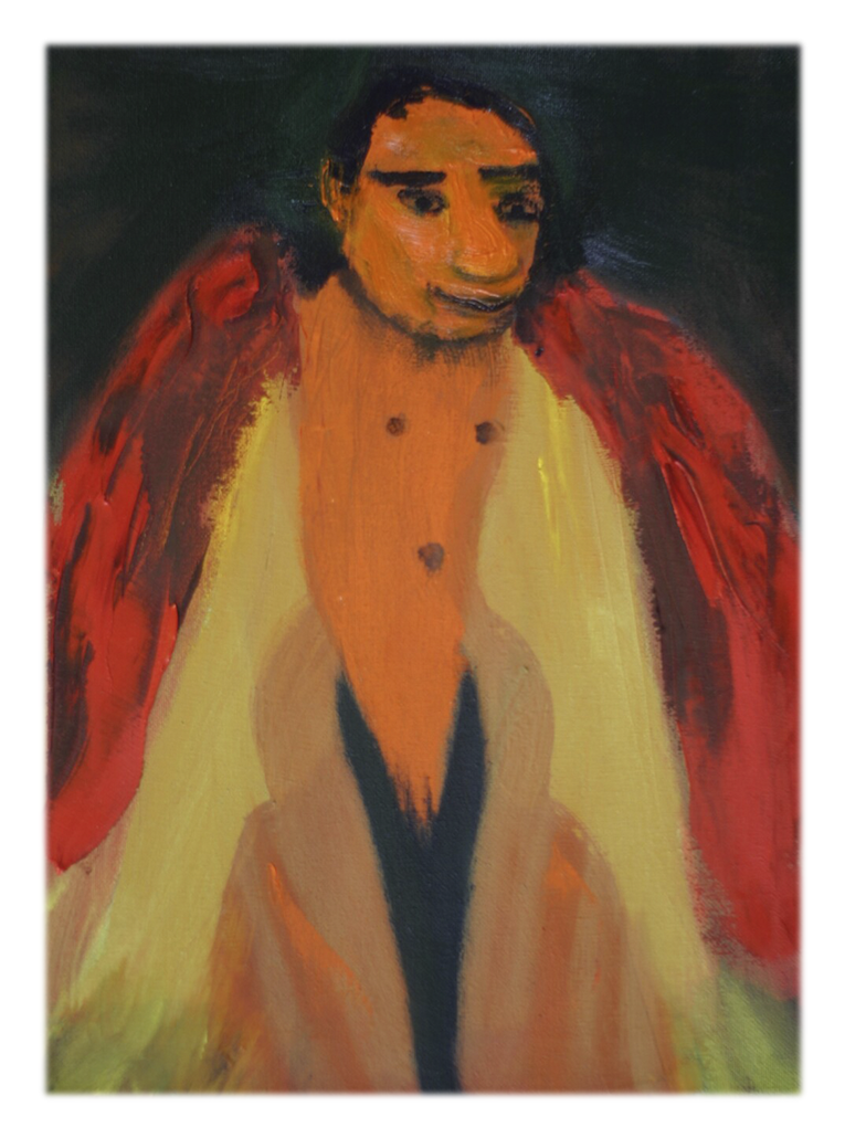 <em>Aleksanteri</em>, öljy kankaalle, 46 cm x 38 cm, 2015